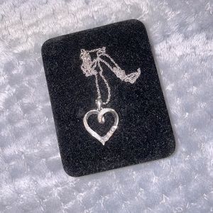 Sterling silver heart necklace